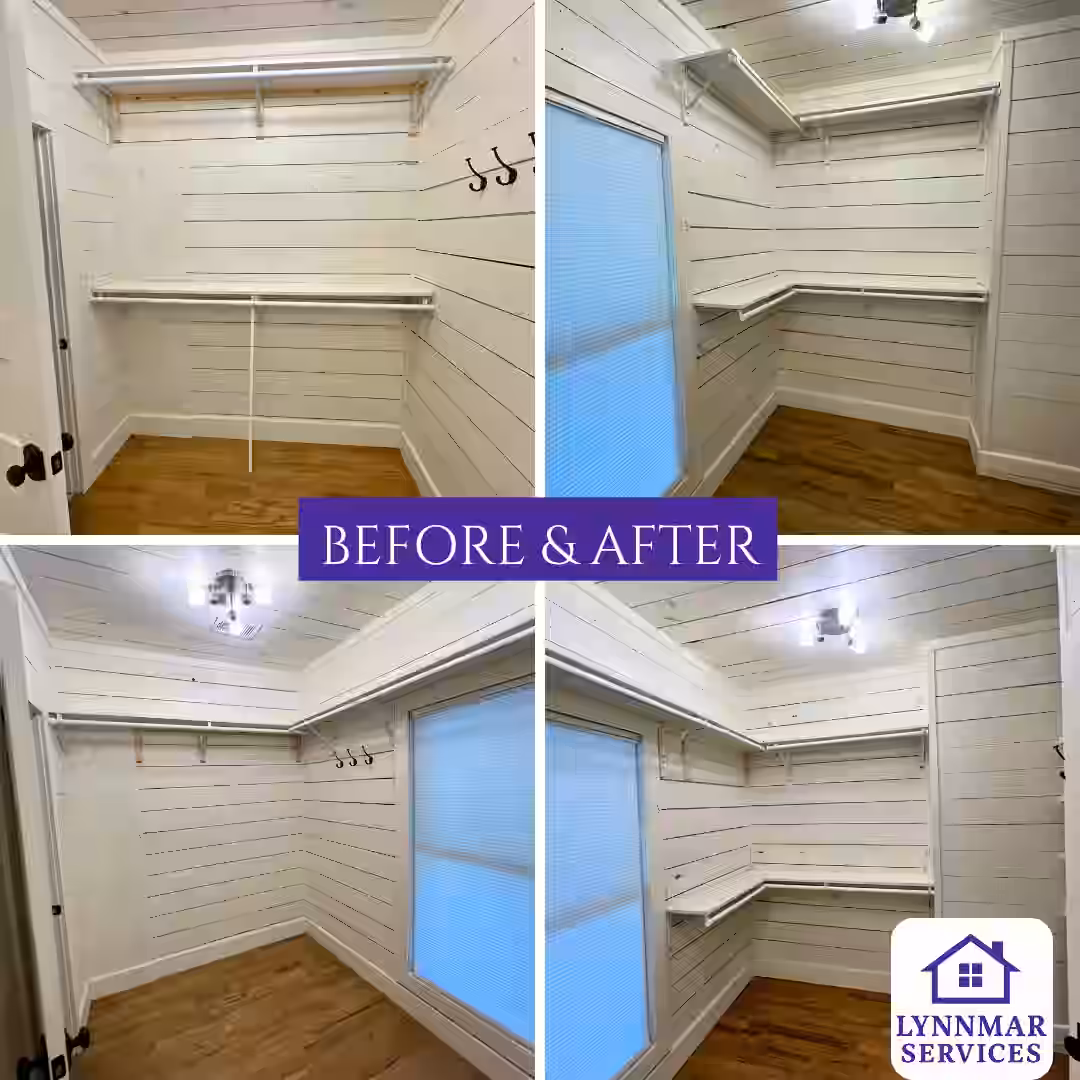 Closet reconfiguration grapevine tx completed by Lynnmar Services