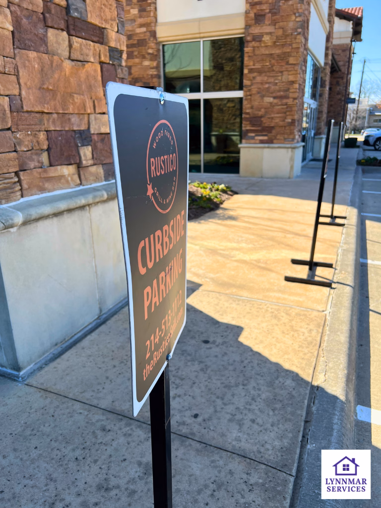 parking sign repair denton county